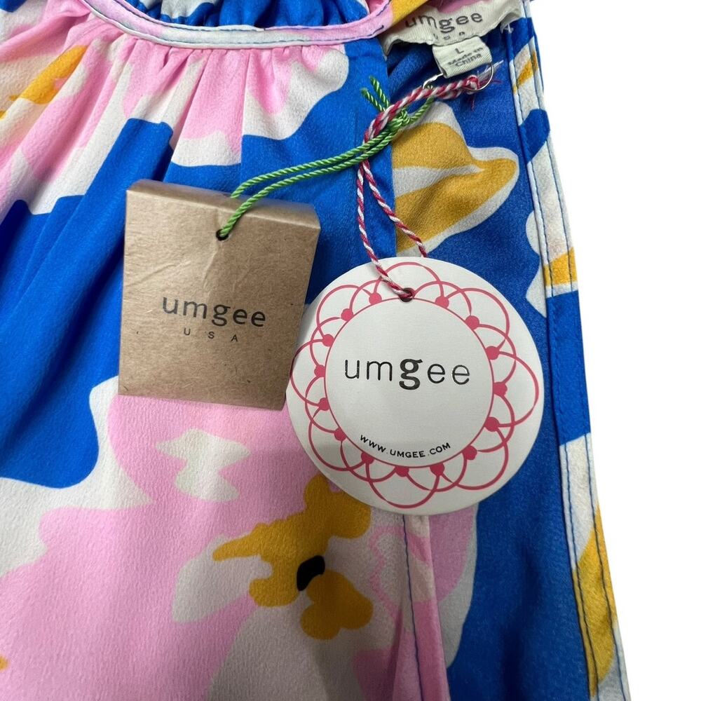 Umgee Tropical Floral High Low Maxi Dress Resort Vacation Boutique NWT Large - Picture 4 of 6